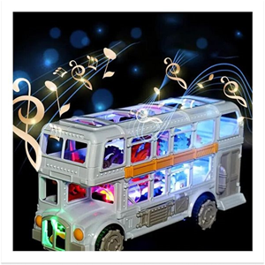 اتوبوس دو طبقه چرخ دنده ای موزیکال gear retro bus_اسباب بازی